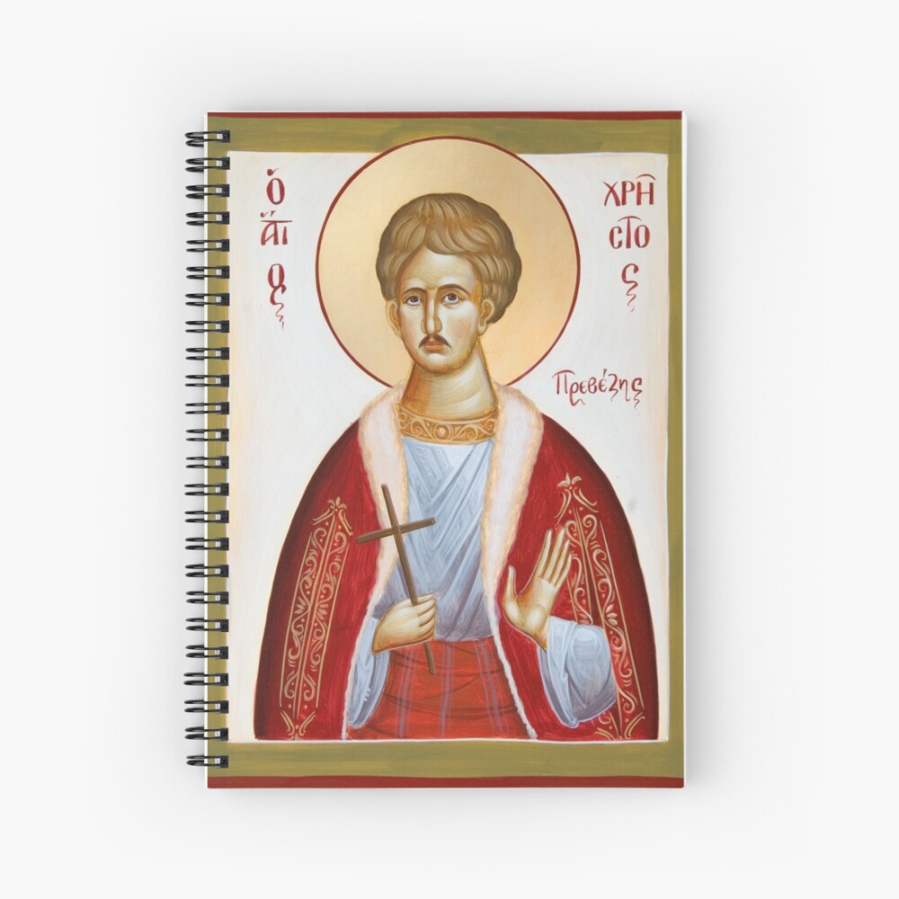 St Chrestos of Preveza the New Martyr Spiral Notebook