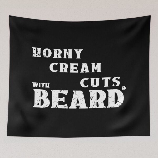 Item preview, horny cream cuts with beard designed and sold by netrok.