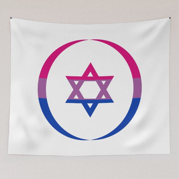 Item preview, Jewish (Blue, Pink, White) Third Culture Series designed and sold by Carbon-Fibre Media.