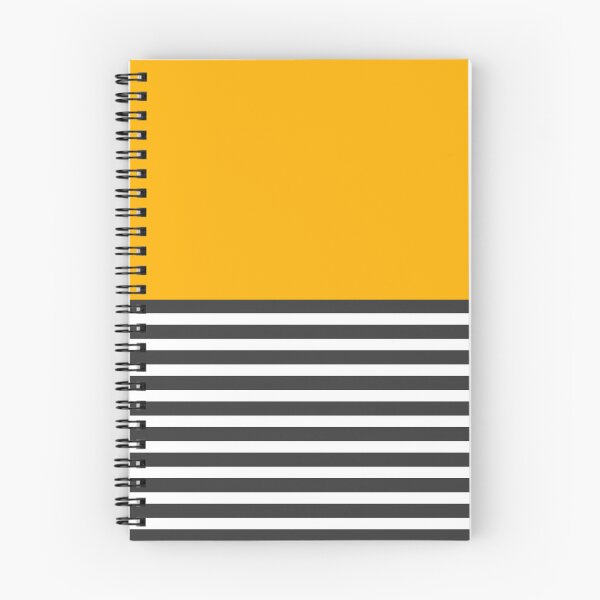 Item preview, Half Striped Gray - Solid Yellow designed and sold by Miss Striped.