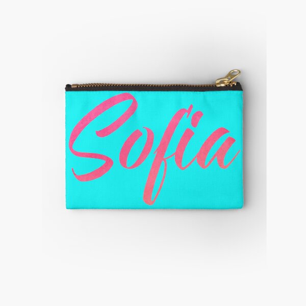 Item preview, Sofia girls name pink watercolor type design designed and sold by ComicKitsch.