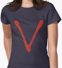 V Women's Fitted T-Shirt