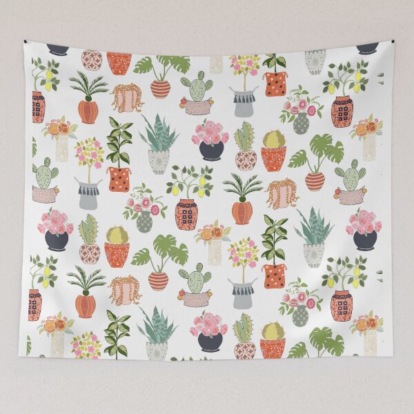 Item preview, Indoor Garden Print designed and sold by LIMEZINNIASDES.