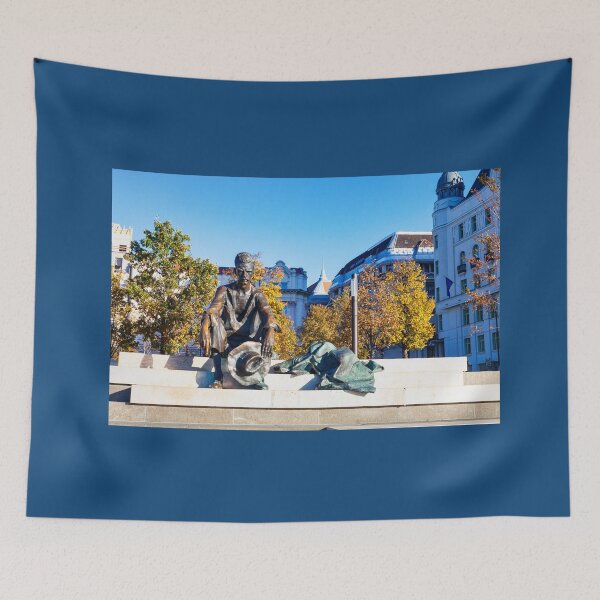 Item preview, Sitting Statue of Attila Jozsef beside the Hungarian Parliament Building in Budapest, Hungary designed and sold by Diane Macdonald.