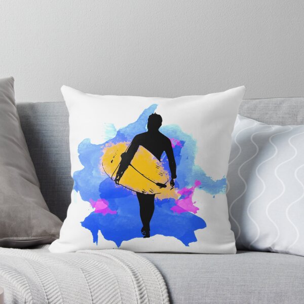 Item preview, Surfer on watercolor - Surf Ocean Summer designed and sold by DirtyOnion.