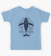 Anti Plastic Whale - Speichern Sie einen Wal Pass Up Plastic Kinder T-Shirt