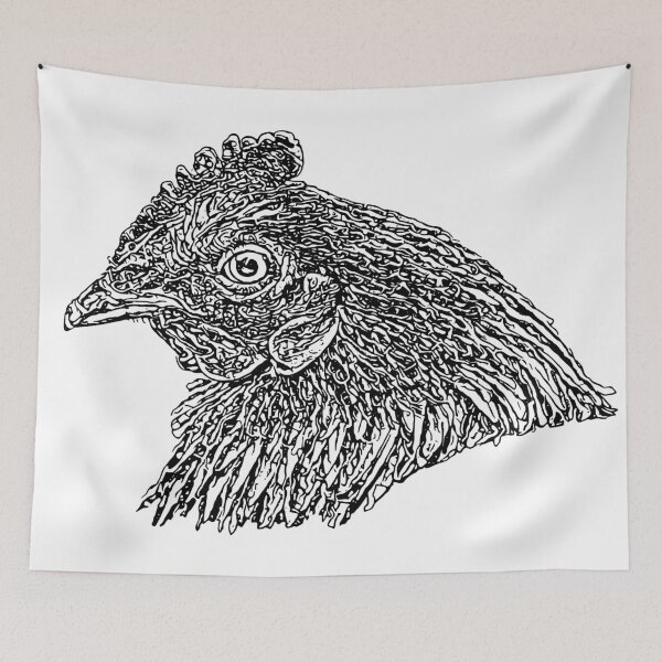 Item preview, Hen Head vector Illustration designed and sold by ranker666.