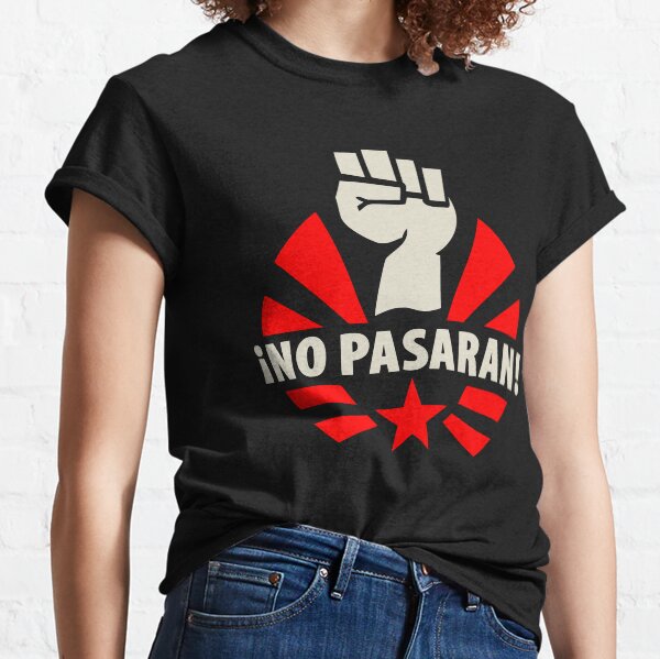 No Pasaran Fist & Star Classic T-Shirt