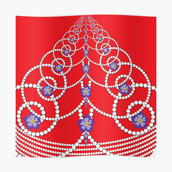 "Petals and Pearls" Poster by TwinPowerTammy Redbubble