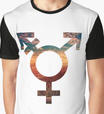 Nicht-binäres Naturdesign 2 Grafik T-Shirt