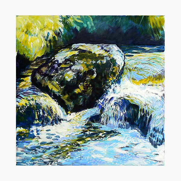 Oil study of water 2 Photographic Print