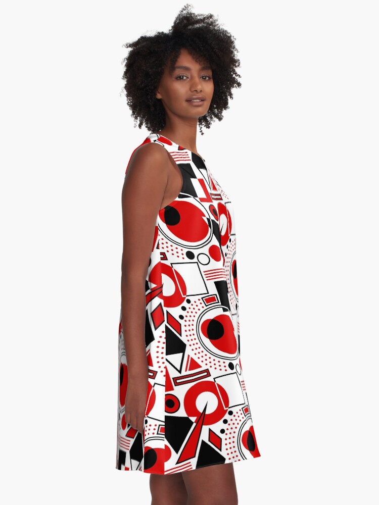 Black white and hot sale red cocktail dresses