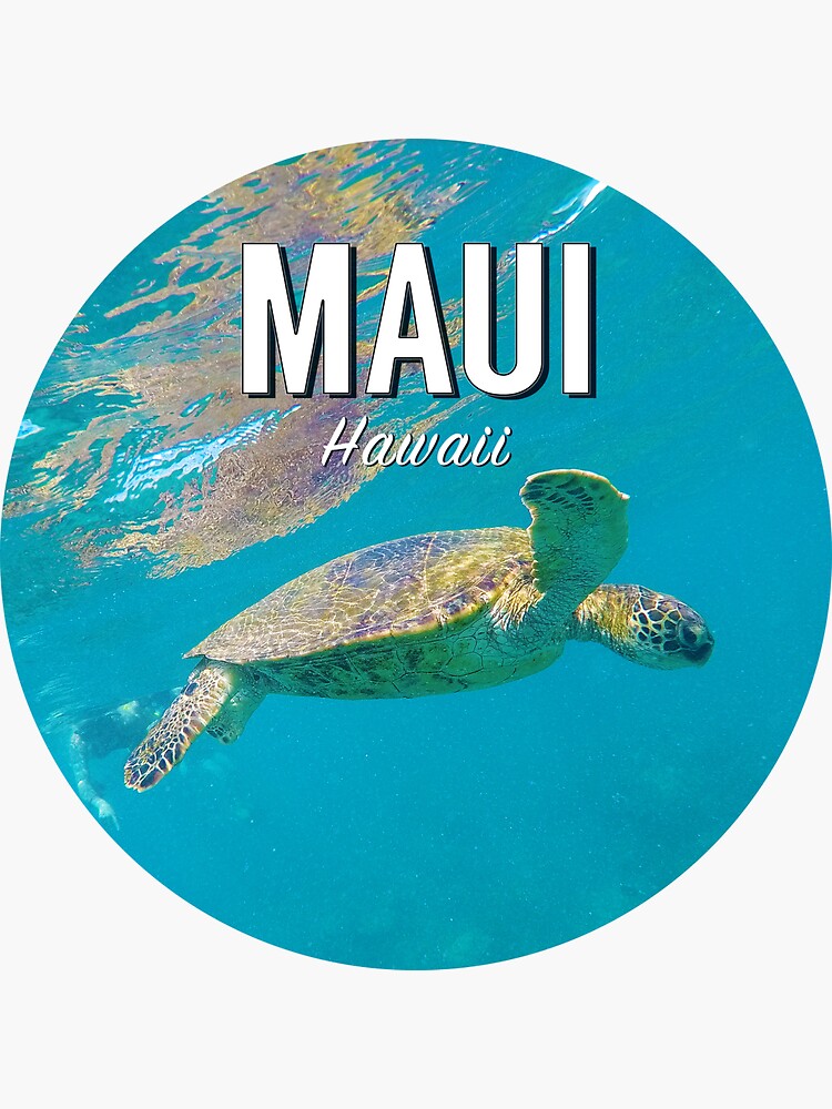 "Maui, Hawaii" Sticker for Sale by HawkstoneDesign Redbubble