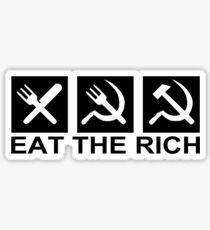 EAT THE RICH, by Chillee Wilson Sticker