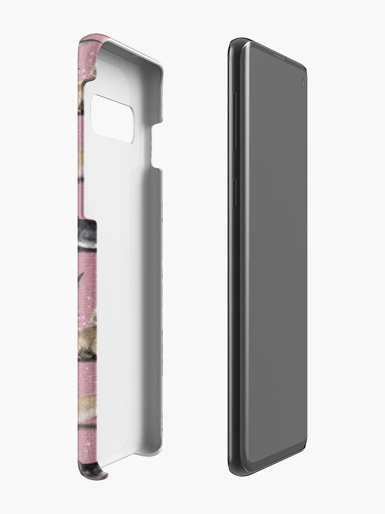 Alternate view of The Dandie Dinmont Pink Case & Skin for Samsung Galaxy
