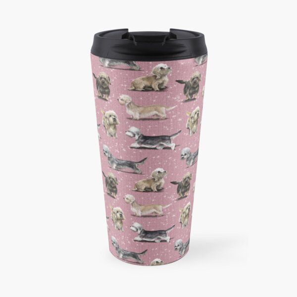 The Dandie Dinmont Pink Travel Mug