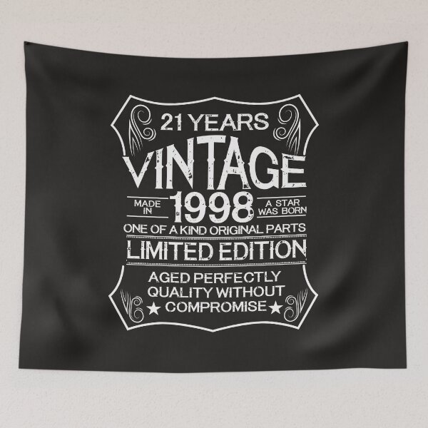 Item preview, Vintage 1998 Retro 21 Years Old Birthday Gift Shirt designed and sold by PremiumDesignz.