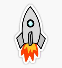 Rocket Ship 2 by Chillee Wilson Sticker