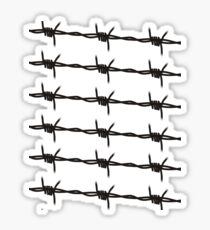 Barbed Wire by Chillee Wilson Sticker