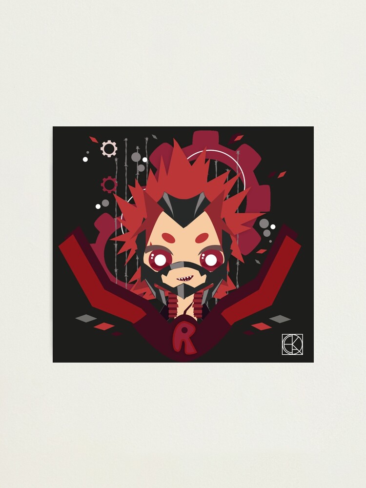 Lámina fotográfica «Flat Chibi! Red Riot / Eijirou Kirishima 切島鋭児郎» de ...