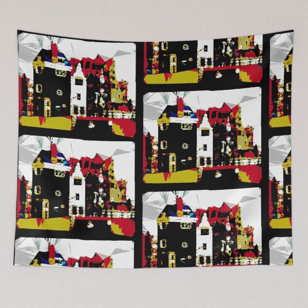 Item preview, Amsterdam Street - glitchy retro design designed and sold by MoMoJaJa.