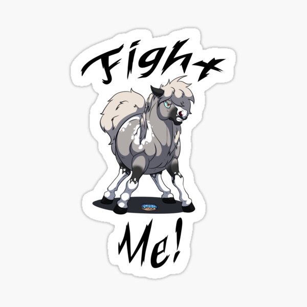 Fight Me Ash Sticker
