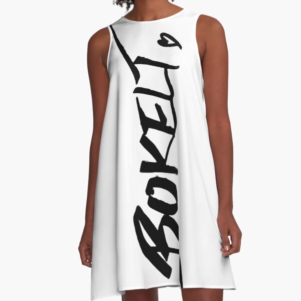 Bokelt Bocholt Schrift A-Linien Kleid