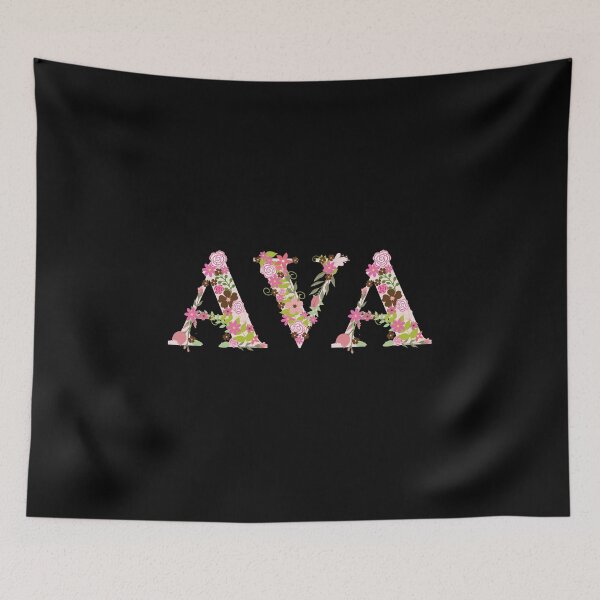 Item preview, Ava First Name Flowers Floral Pink Girl Baby Gift designed and sold by Style4You24.