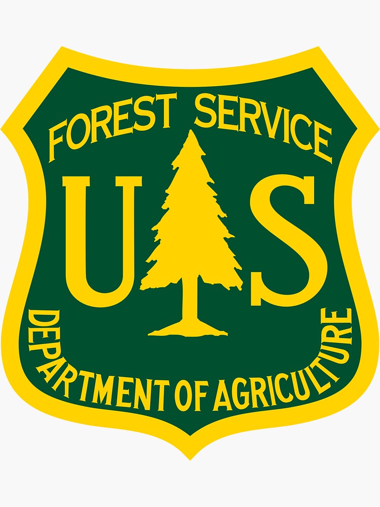 Imagen 3 de 3, Pegatina con la obra El logotipo del Servicio Forestal de los Estados Unidos, diseñada y vendida por Spacemans.