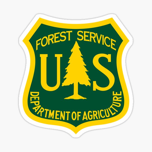 Vista previa del artículo con la obra «El logotipo del Servicio Forestal de los Estados Unidos», diseñado y vendido por Spacemans.