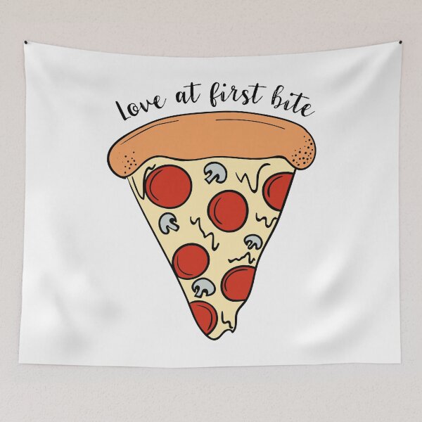 Item preview, Love At First Bite Tasty Funny Pizza T-Shirt designed and sold by DreamyPanda.