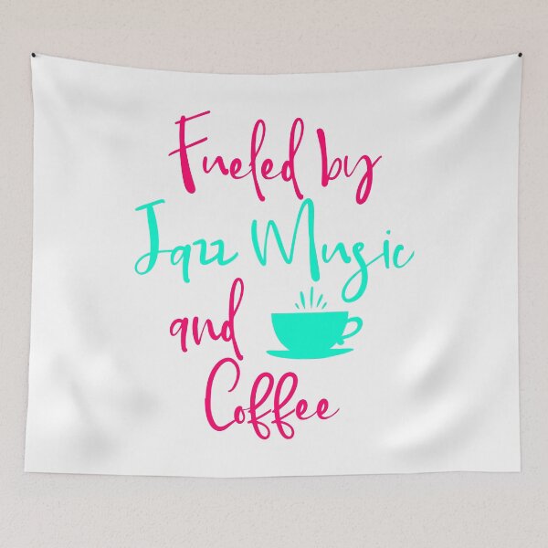 Item preview, Fueled by Jazz Music and Coffee Fun Quote designed and sold by at85productions.