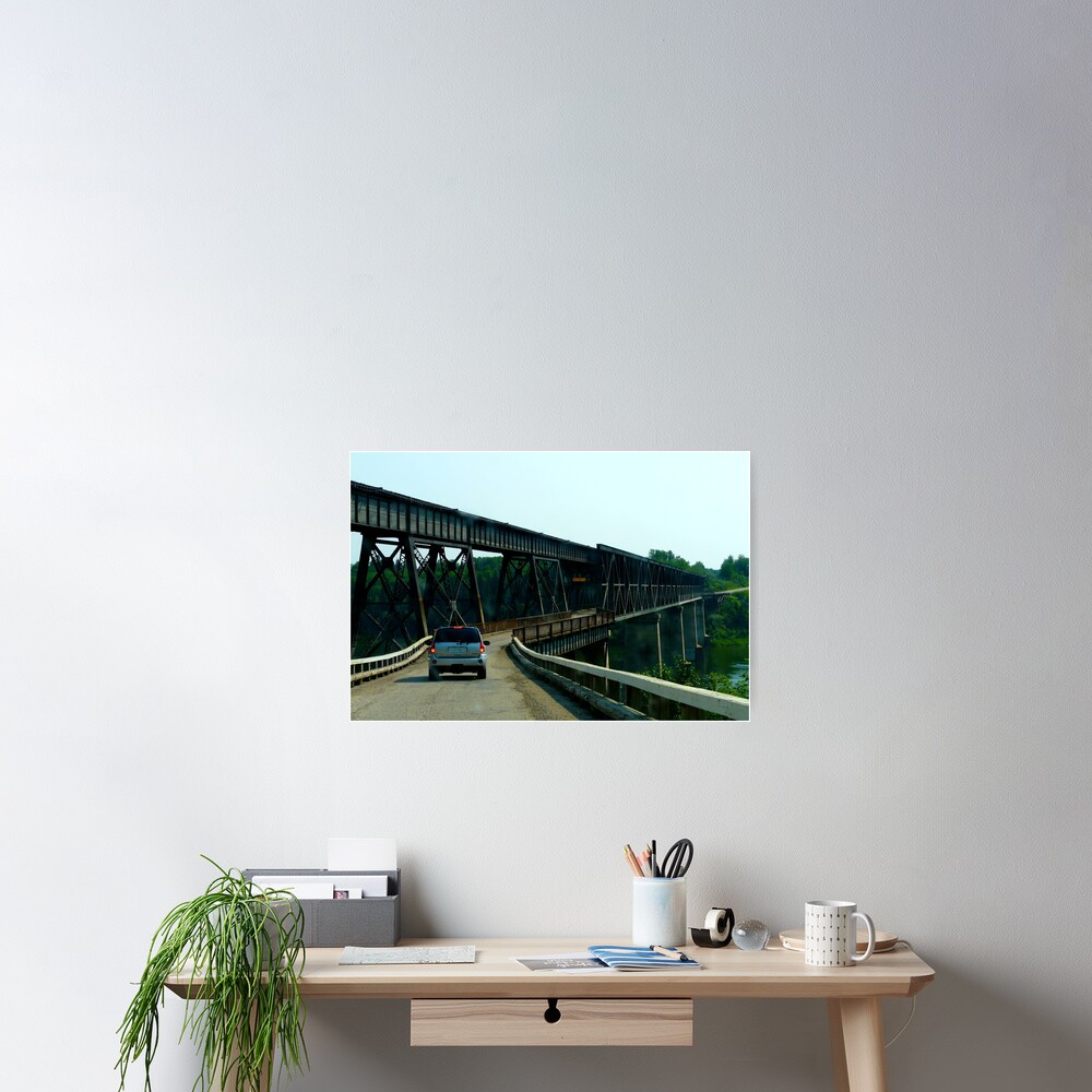 "Old Nipawin Bridge,Nipawin Sask,Canada" Poster by MaeBelle Redbubble