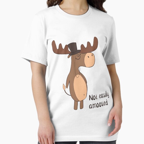 Item preview, Not Easily Amoosed Funny Moose Joke T Shirt designed and sold by DreamyPanda.