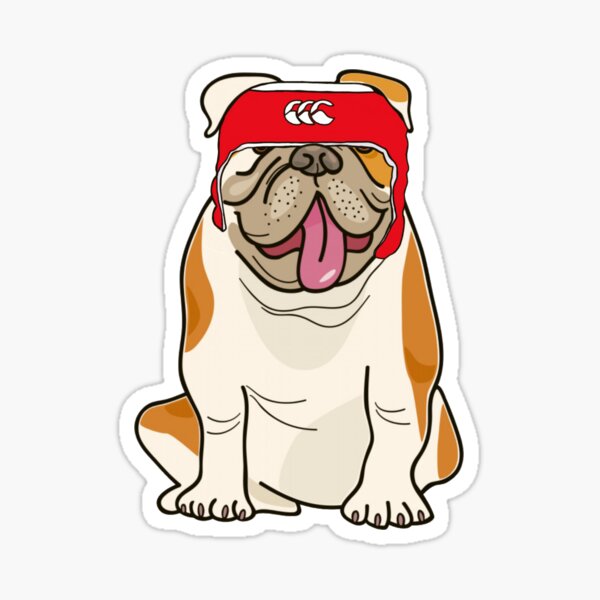 Rugby Bulldog Sticker