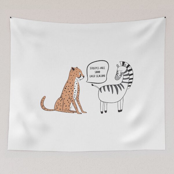 Item preview, Stripes Are So Last Season Funny Leopard T-Shirt designed and sold by DreamyPanda.