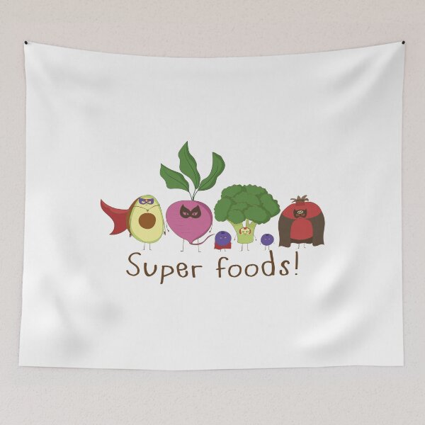 Item preview, Super Foods Are Awesome Healthy Food T Shirt designed and sold by DreamyPanda.