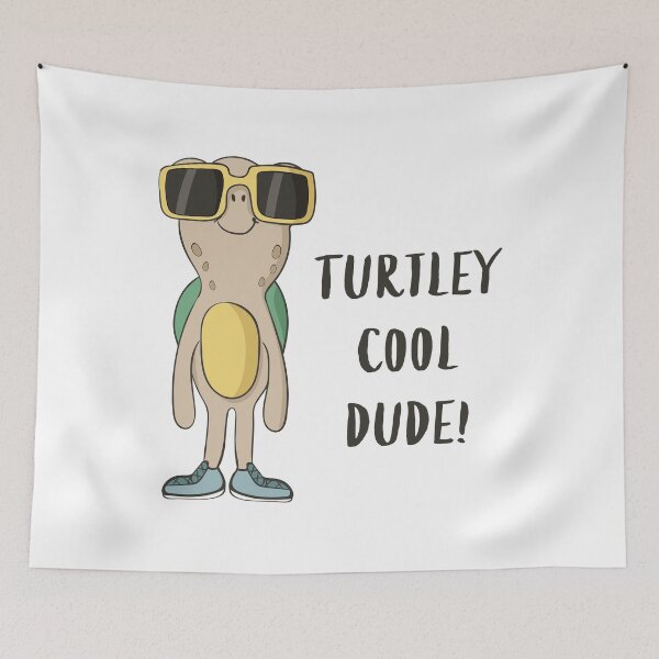 Item preview, Turtley Cool Dude Funny Cool Turtle Shirt designed and sold by DreamyPanda.