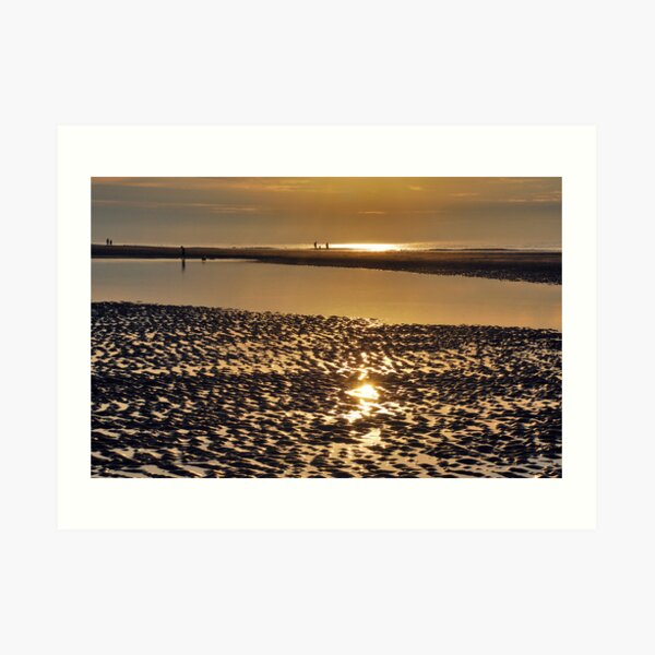 Seaside sunset Art Print