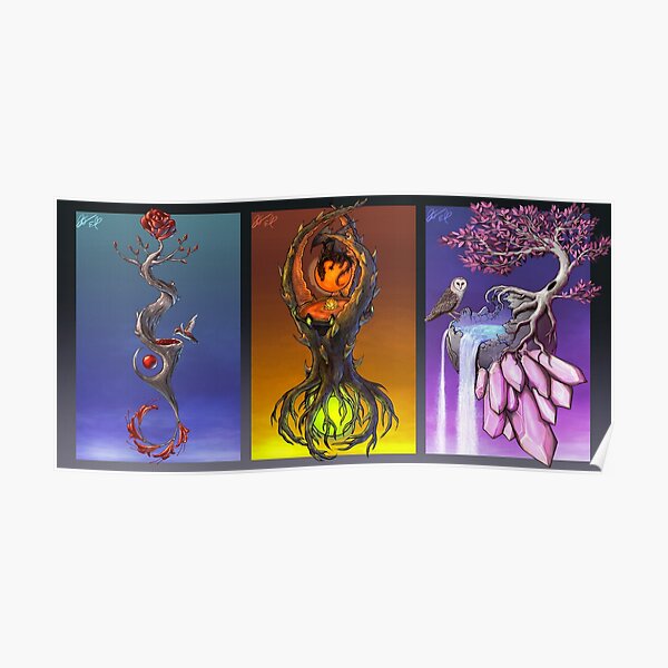 Organic Triptych Poster