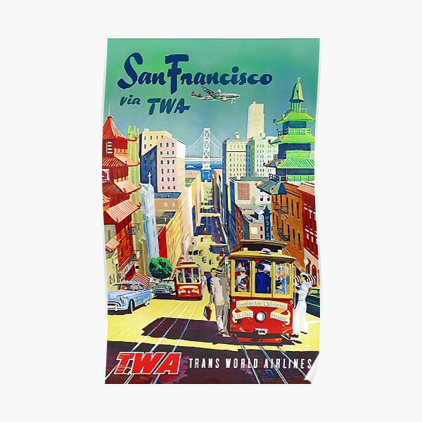 San Francisco Travel Poster Poster