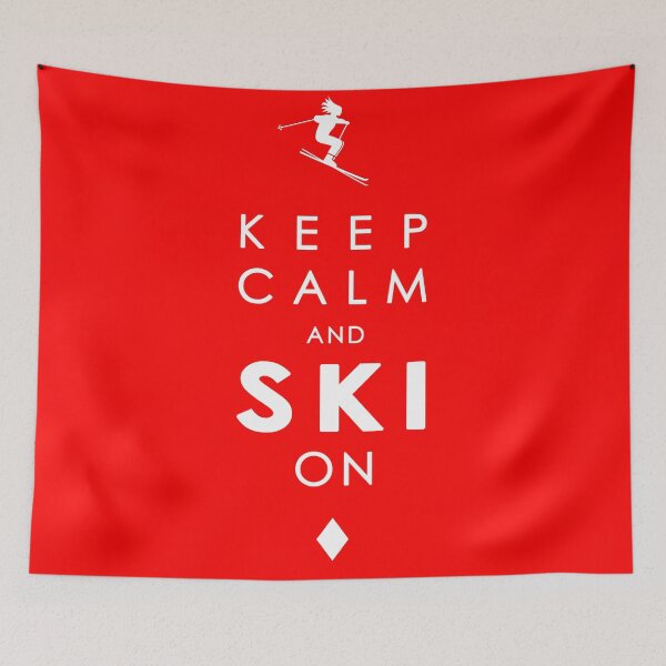 Item preview, KEEP CALM and SKI on designed and sold by skidecor.