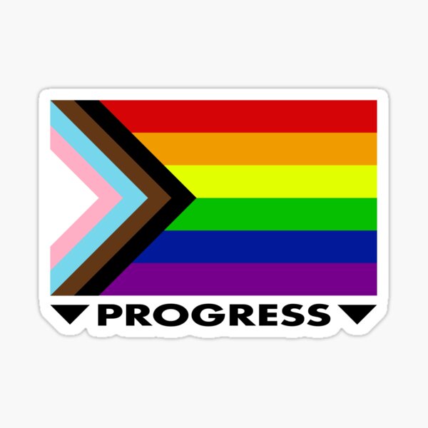 Progress Pride Flag Sticker for Sale by LifestyleTees
