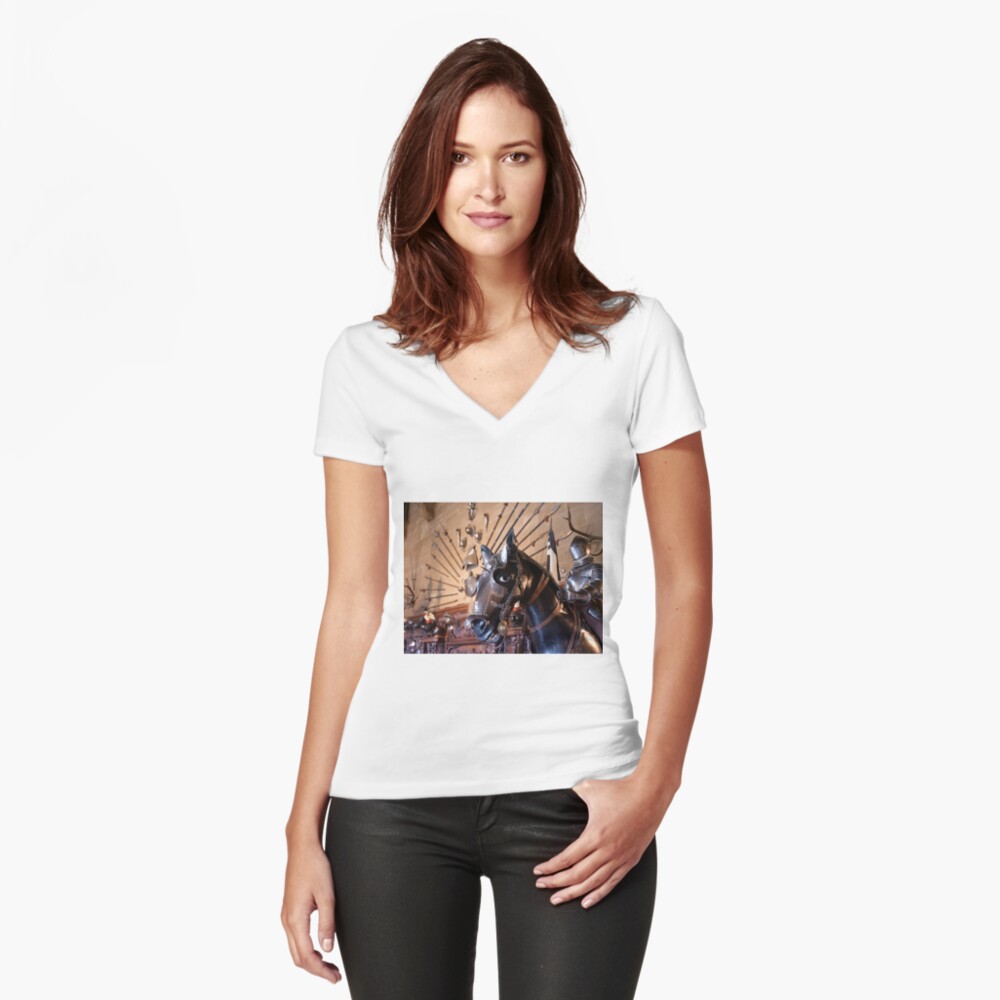 Item preview, Fitted V-Neck T-Shirt designed and sold by santoshputhran.