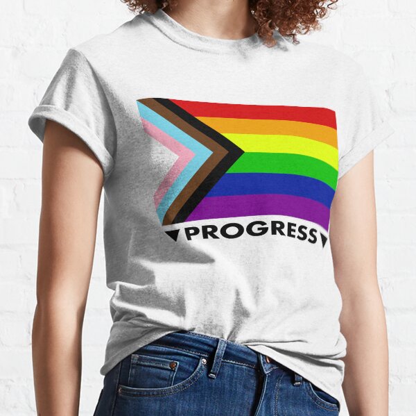 “Progress” Pride Flag by Daniel Quasar Classic T-Shirt