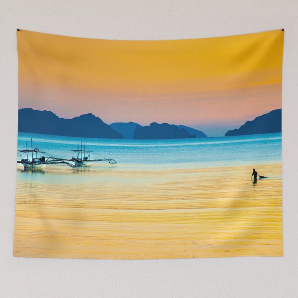 Artikelvorschau, El Nido Fisherman Sunset, Palawan Philippinen entworfen und verkauft von Ben Farrell.