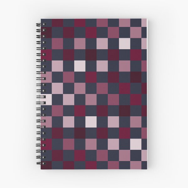 Item preview, Dark Blue Magenta Shades Checks designed and sold by BlertaDK.