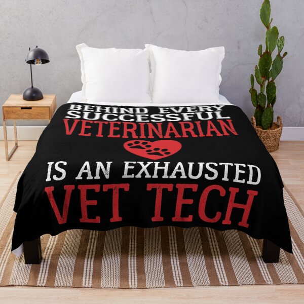 Item preview, Behind Every Successful Veterinarian Is An Exhausted Vet Tech designed and sold by BiagioDeFranco.