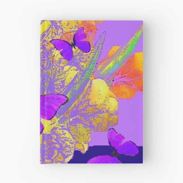 Item preview,  DRAMATIC LILAC PURPLE BUTTERFLIES FLORAL ART designed and sold by sharlesart.