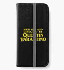 Geschrieben und Regie von Quentin Tarantino iPhone Flip-Case/Hülle/Klebefolie